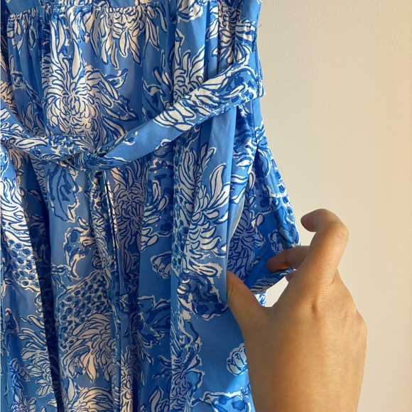 Lilly Pulitzer Ezralyn Belted Floral Maxi Dress Size 10 - Picture 7 of 9